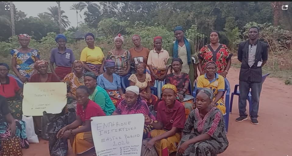 Community members participating in an Enthrone program